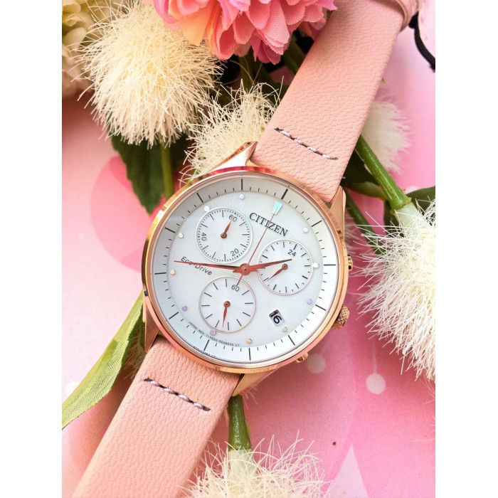 Citizen FB1443-08A นาฬิกาผู้หญิง Chandler Chronograph Eco-Drive Women's Watch