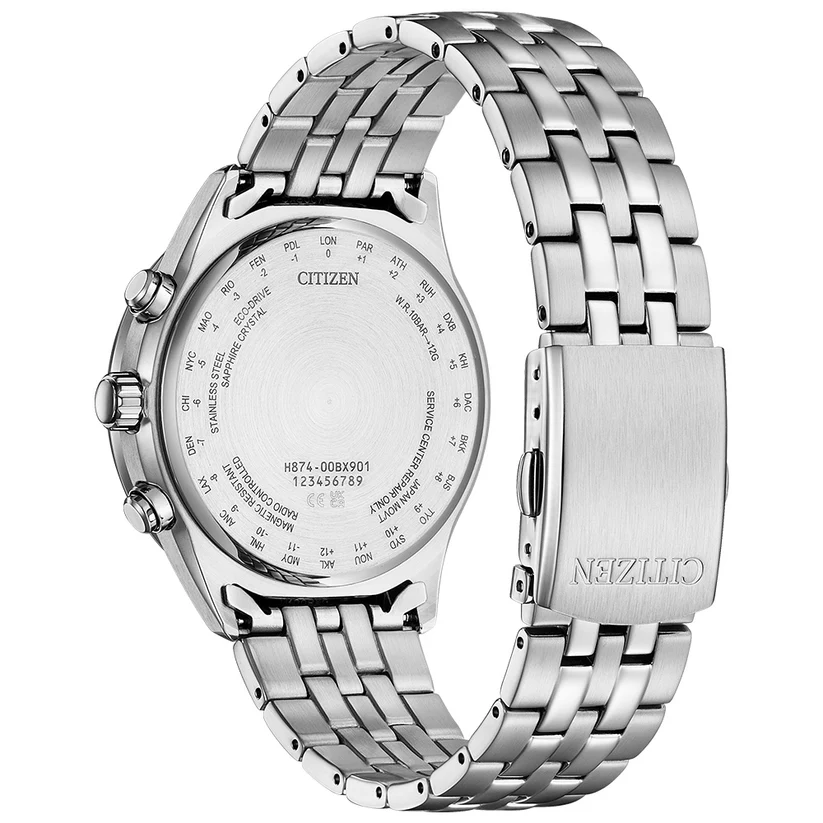 Citizen BY1030-50L นาฬิกาผู้ชาย Global Radio Controlled Eco-Drive Men's Watch