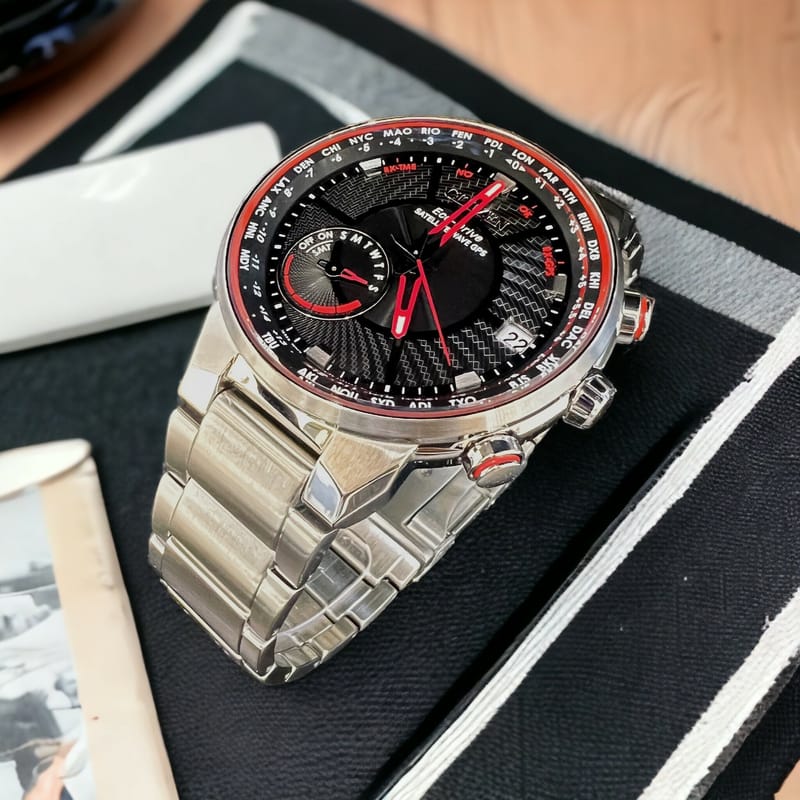 Citizen CC3031-51E นาฬิกาผู้ชาย Eco-Drive Satellite World Time Men's Watch