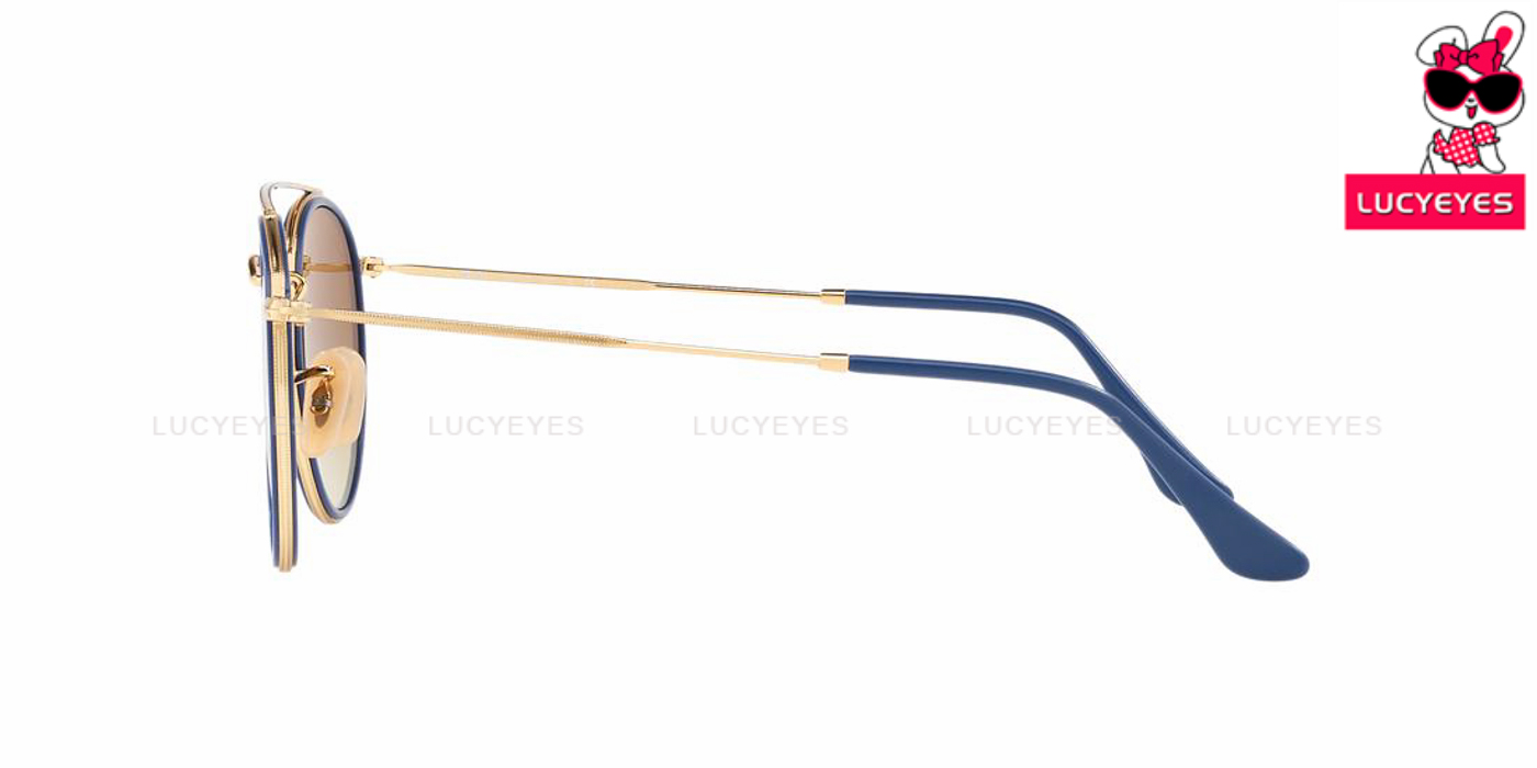 RayBan RB3647N 001/9U ROUND DOUBLE BRIDGE