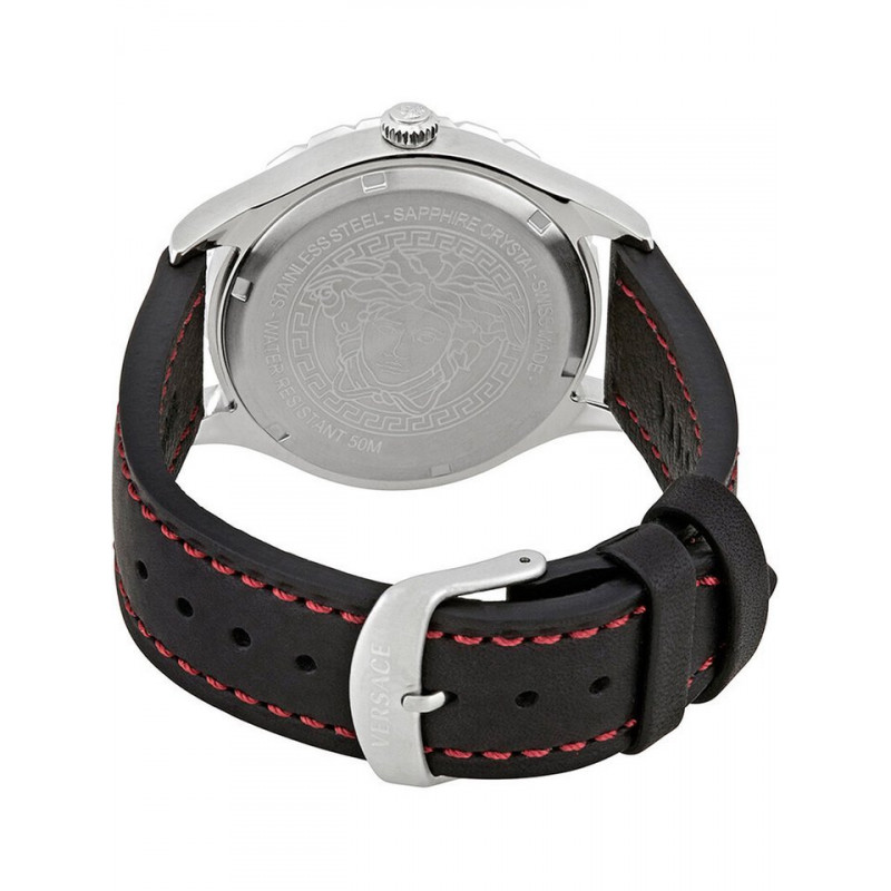 Versace V11070017 นาฬิกาผู้ชาย Hellenyium GMT Quartz Men's Watch