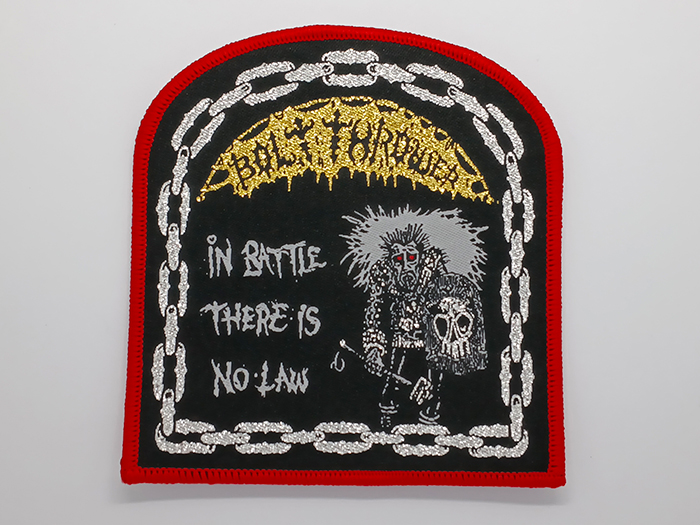 BOLT THROWER'In Battle There Is No Law' Woven Patch อาร์มแบบทอ