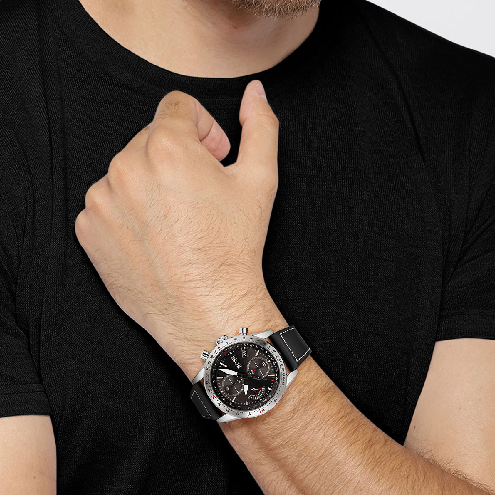 Hugo Boss 1513853 นาฬิกาผู้ชาย Pilot Edition Chrono Quartz Men's Watch
