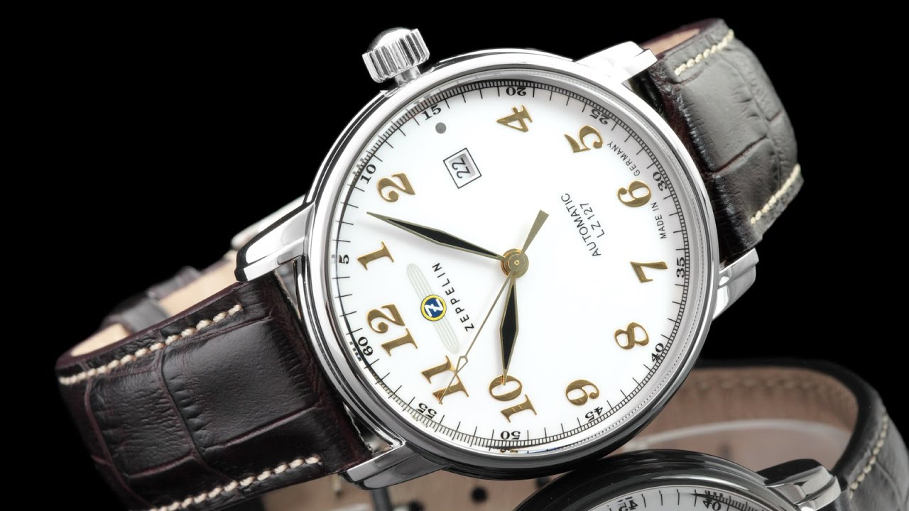 Zeppelin 7656-1 นาฬิกาผู้ชาย Zeppelin Model 7656-1, Series LZ127 Graf Automatic Men's Watch Made In Germany