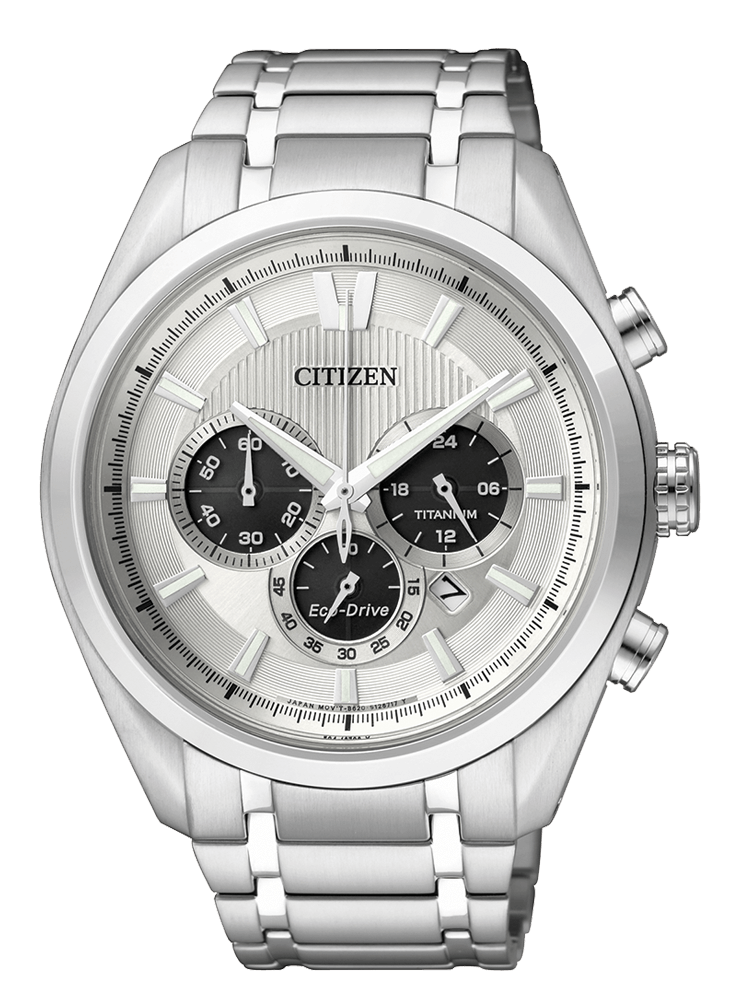 Citizen CA4010-58A นาฬิกาผู้ชาย Eco-Drive Chronograph Super Titanium Men's Watch