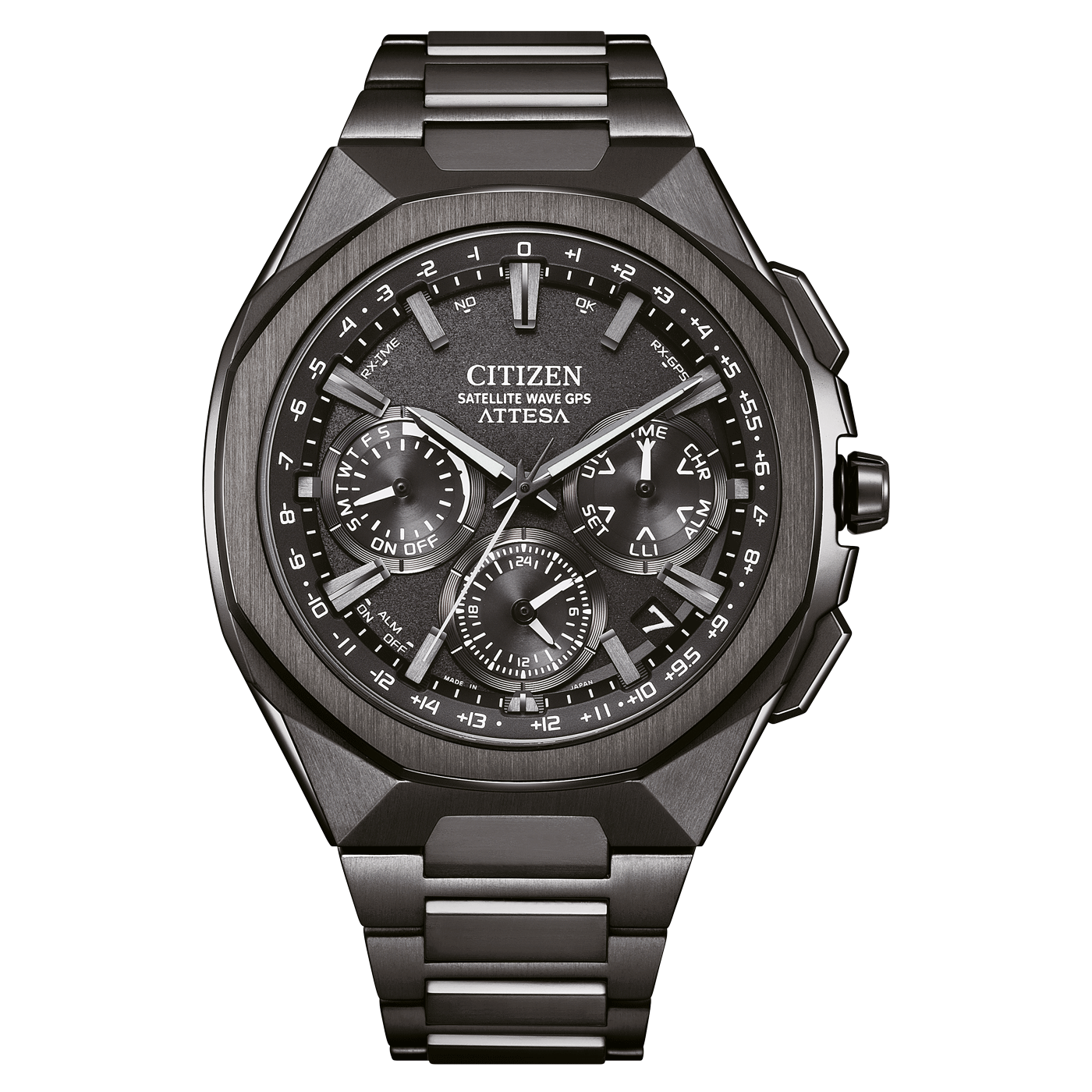 Citizen CC4105-69E นาฬิกาผู้ชาย Attesa Satellite GPS Titanium Eco-Drive Men's Watch