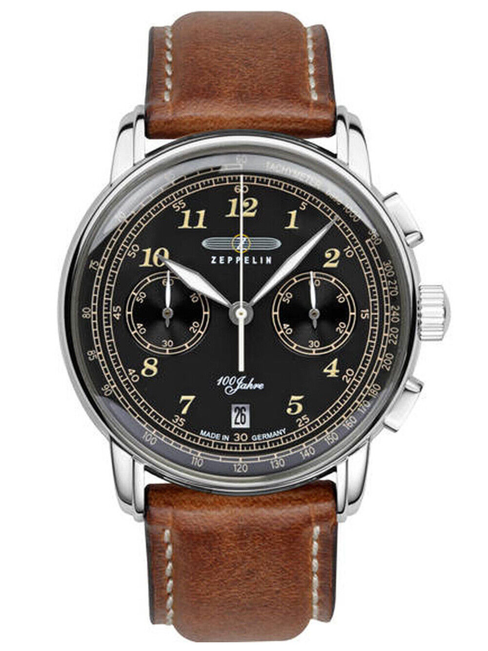 Zeppelin 7674-3 นาฬิกาผู้ชาย Chronograph 100 Years Quartz Men's Watch