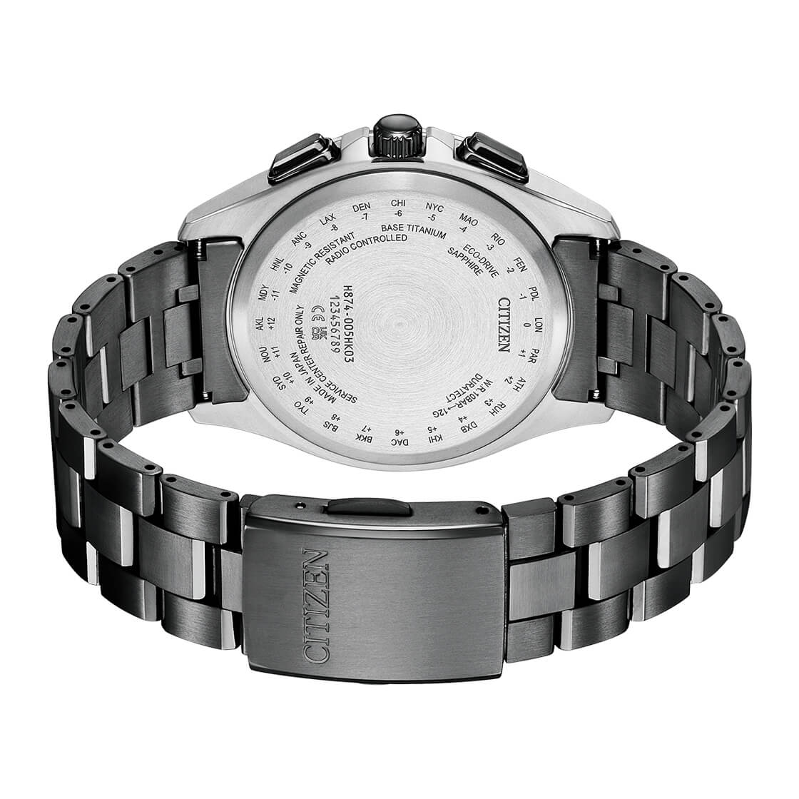 Citizen BY1007-60L นาฬิกาผู้ชาย Attesa Global Radio Controlled Eco-Drive Men's Watch