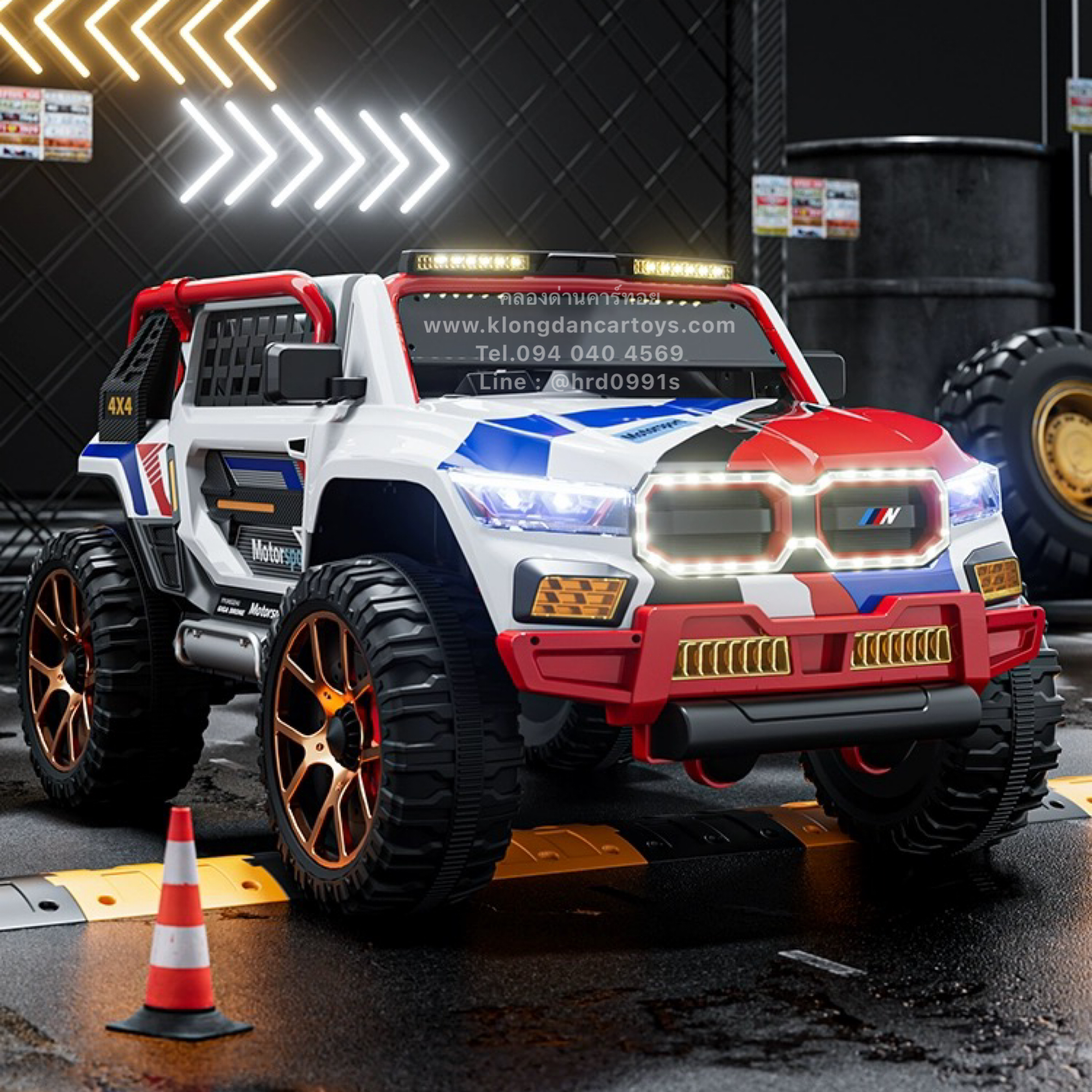 รถเด็กแบตเตอรี่BMW4×4ปี2024*คันใหญ่มากโครงเหล็กรับหนา* (ออกตัวสมูท, 4มอเตอร์แบต12v10a, มีโช้คหน้าหลัง, โยกได้, บูลทูธกับมือถือ เล่นusb aux, รีโมทบูลทูธ) มีล้อสำรอง
