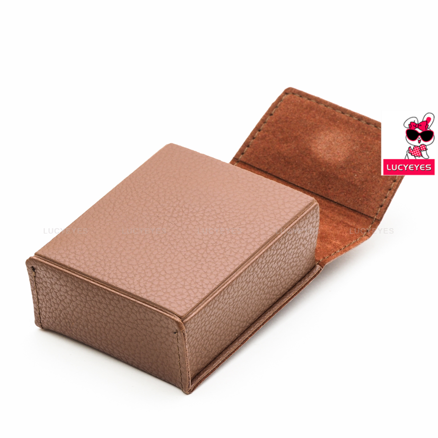 A013 กล่องแว่น RAYBAN แท้ 100% แบบพับสีน้ำตาล