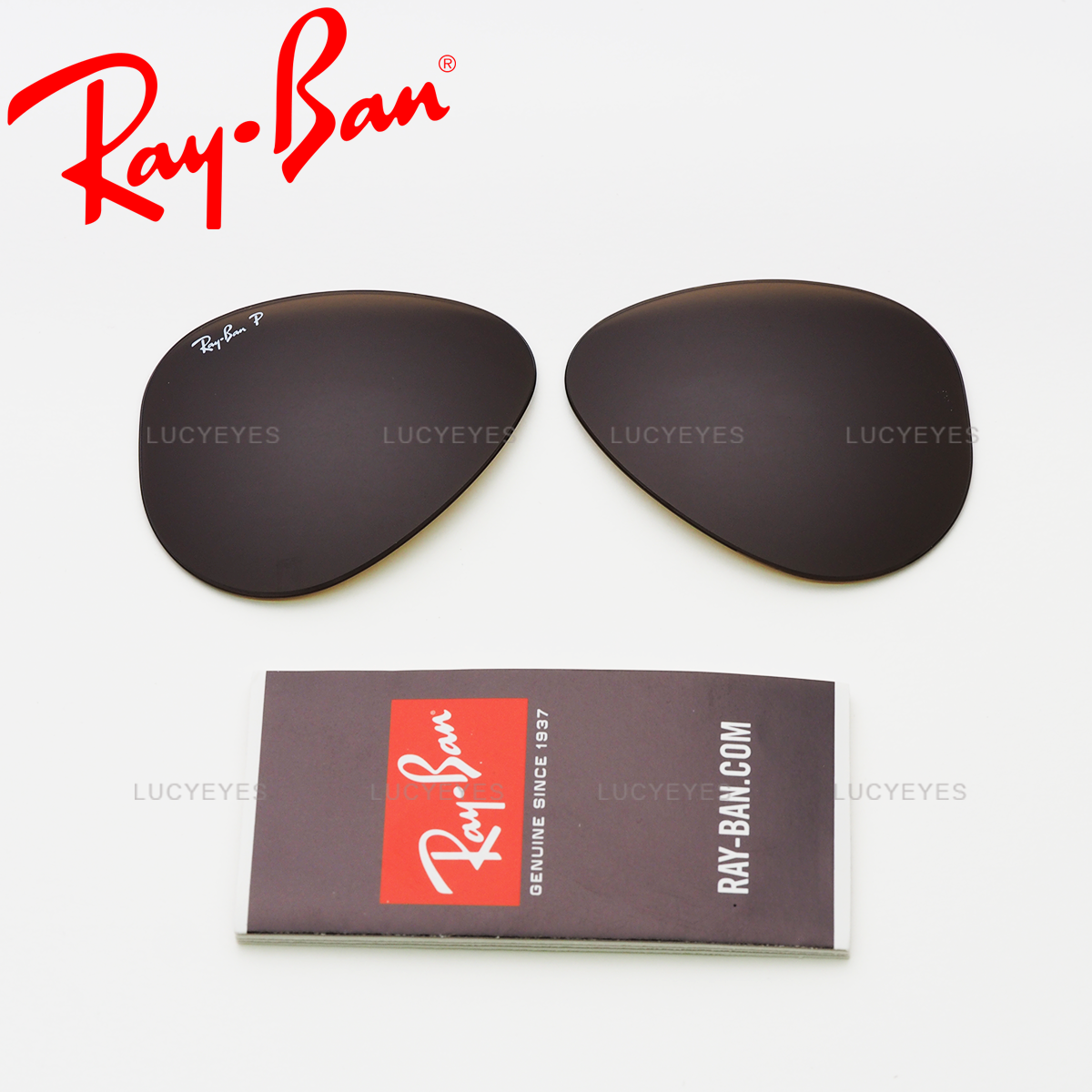 เลนส์ RAYBAN แท้ 100% RB3025 001/57, AVIATOR, เลนส์สีน้ำตาล Polarized