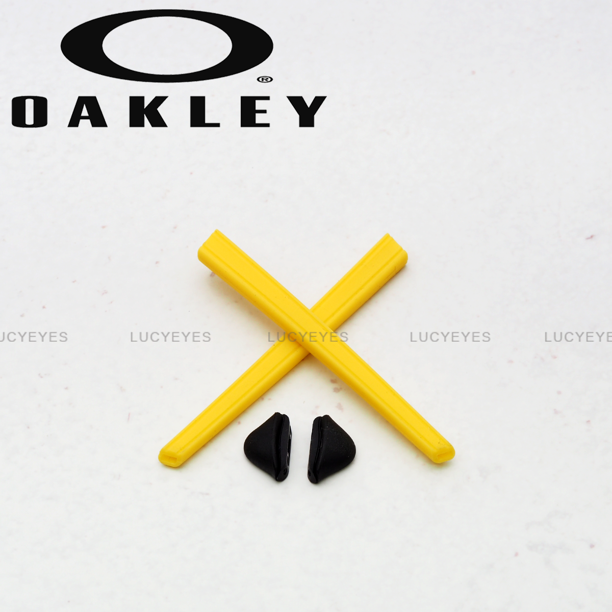 ชุดยางขาแว่น + แป้นจมูก OX8041 CROSSLINK PITCH สีเหลือง