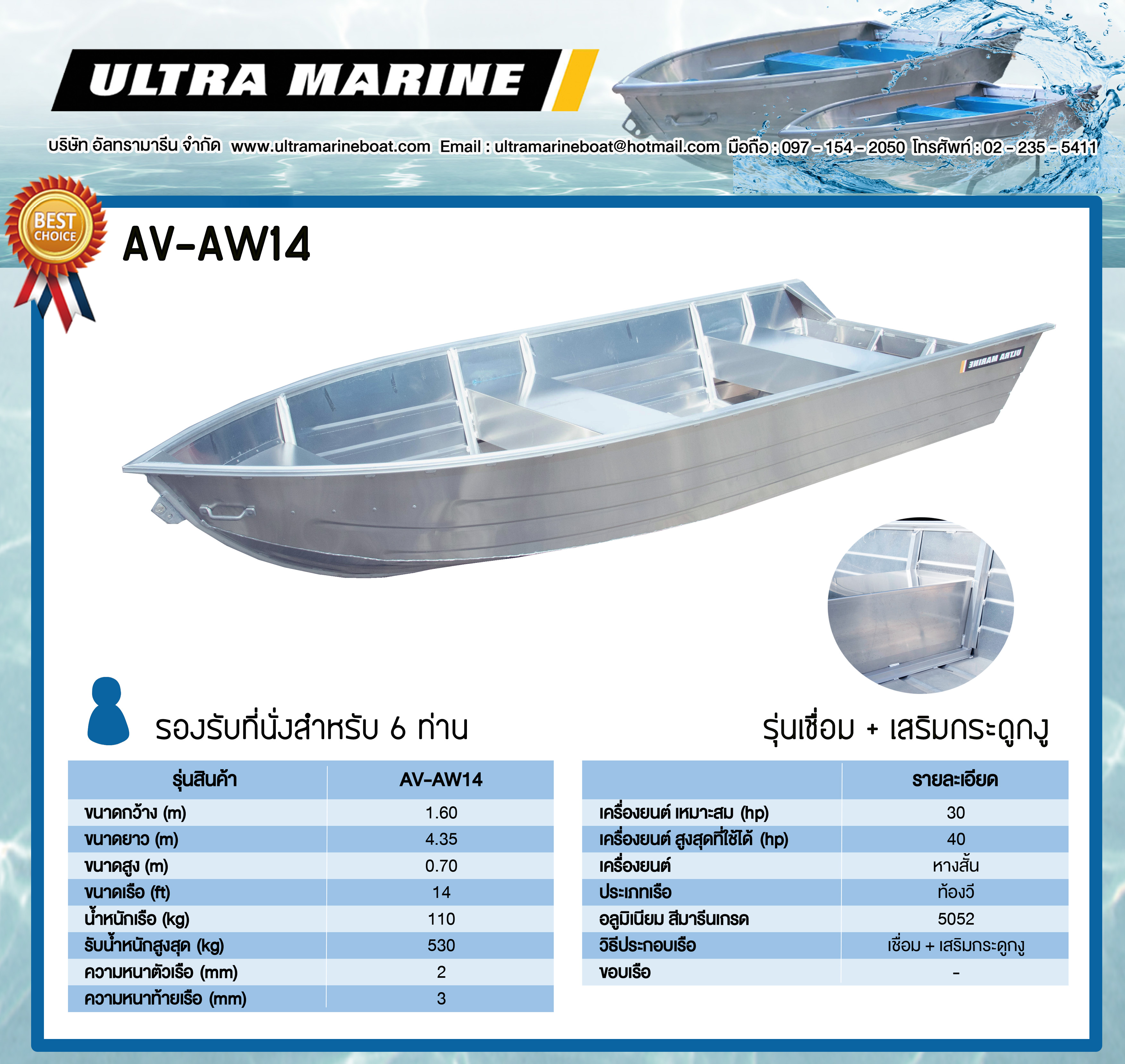 เรือท้องวีรุุ่น AV-AW14