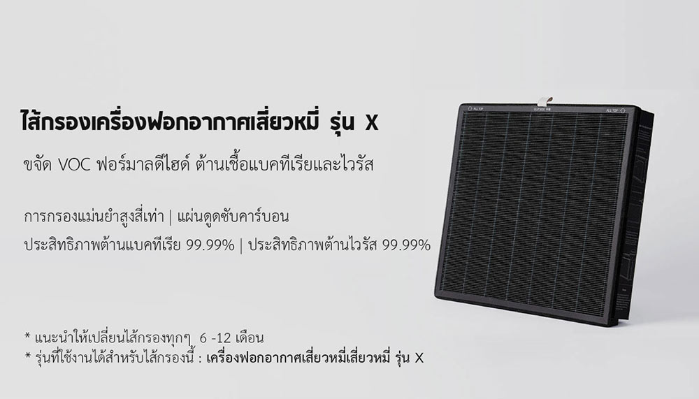 Xiaomi Air Purifier X Filter - ไส้กรองเครื่องฟอกอากาศรุ่น X