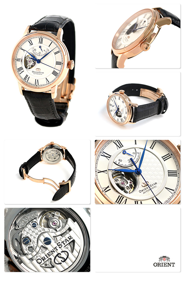 Orient RE-HH0003S นาฬิกาผู้ชาย Orient Star Mechanical Automatic Crocodile Leather Men's Watch