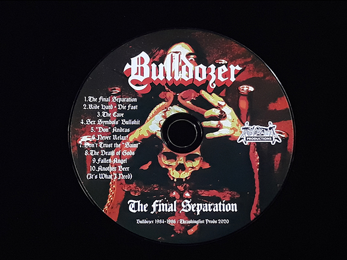 BULLDOZER ‘The Final Separation’ CD (Thrashing Fist Prods edition)