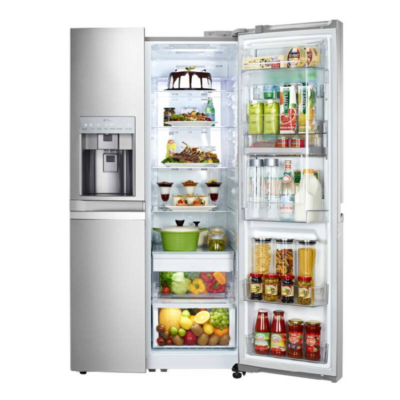 LG ตู้เย็น ไซด์บายไซด์ Door-in-Door MultiDoor 29.6 คิว รุ่น GR-J297WLBN (ชลบุรี ส่งฟรี)