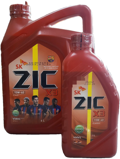 น้ำมันเครื่อง SK ZIC X3 Diesel 10W-30