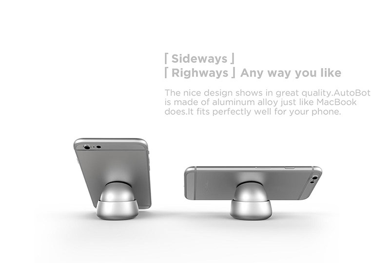 Xiaomi Autobot Q Magnetic Phone Holder - แท่นยึดโทรศัพท์แบบแม่เหล็ก (สีเงิน)