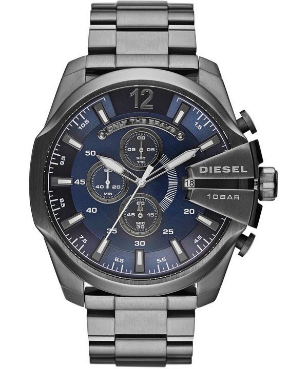 Diesel DZ4329 นาฬิกาผู้ชาย Diesel รุ่น DZ4329, Mega Chief Chronograph Blue Dial 100M Men's Watch