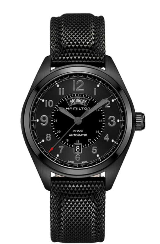 Hamilton H70695735 นาฬิกาผู้ชาย Hamilton รุ่น H70695735, Khaki Field Day Date Automatic Men's Watch