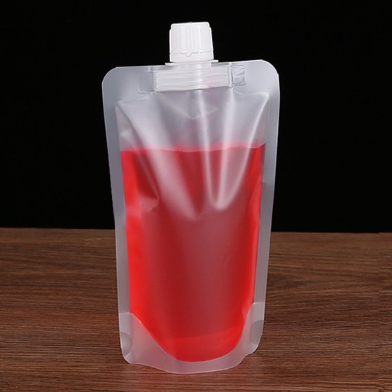 ถุงบรรจุของเหลว ฝาเกลียว ก้นตั้ง ถุงใส ขุ่นและขาว แพ็คละ 10 ใบ (หลากหลายขนาด) ชุดที่ 1/2