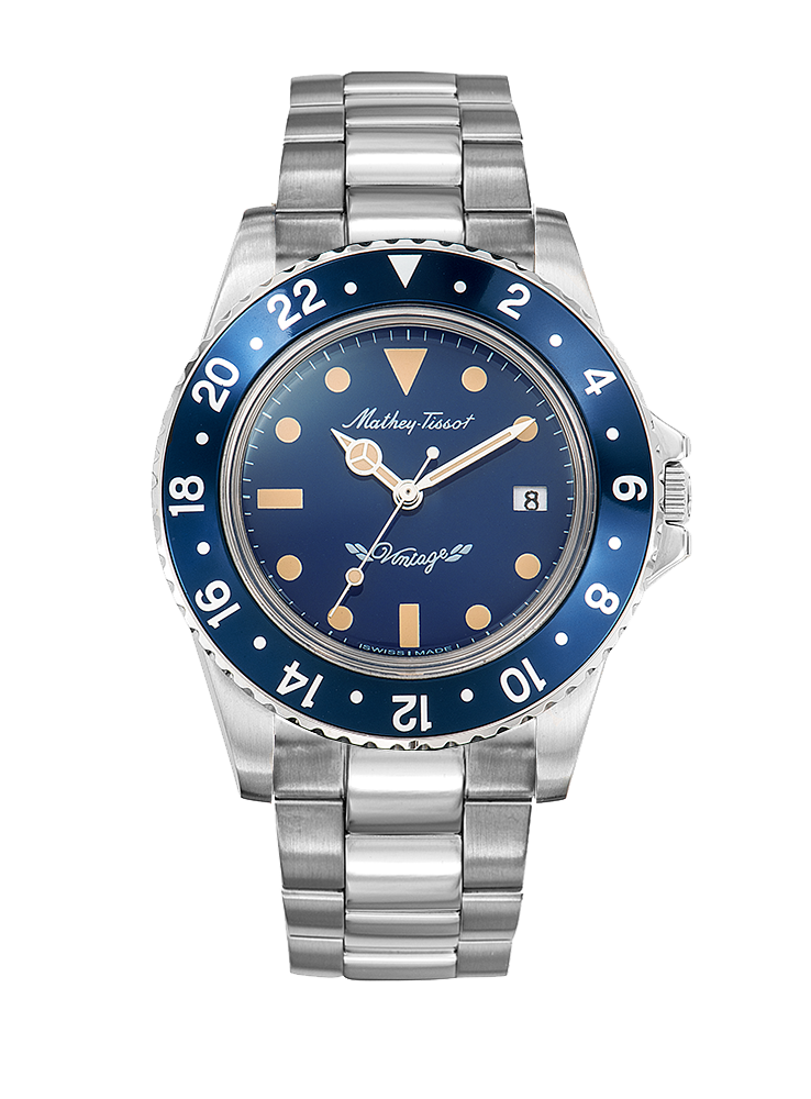 Mathey-Tissot H900ABU นาฬิกาผู้ชาย Vintage Quartz Men's Watch