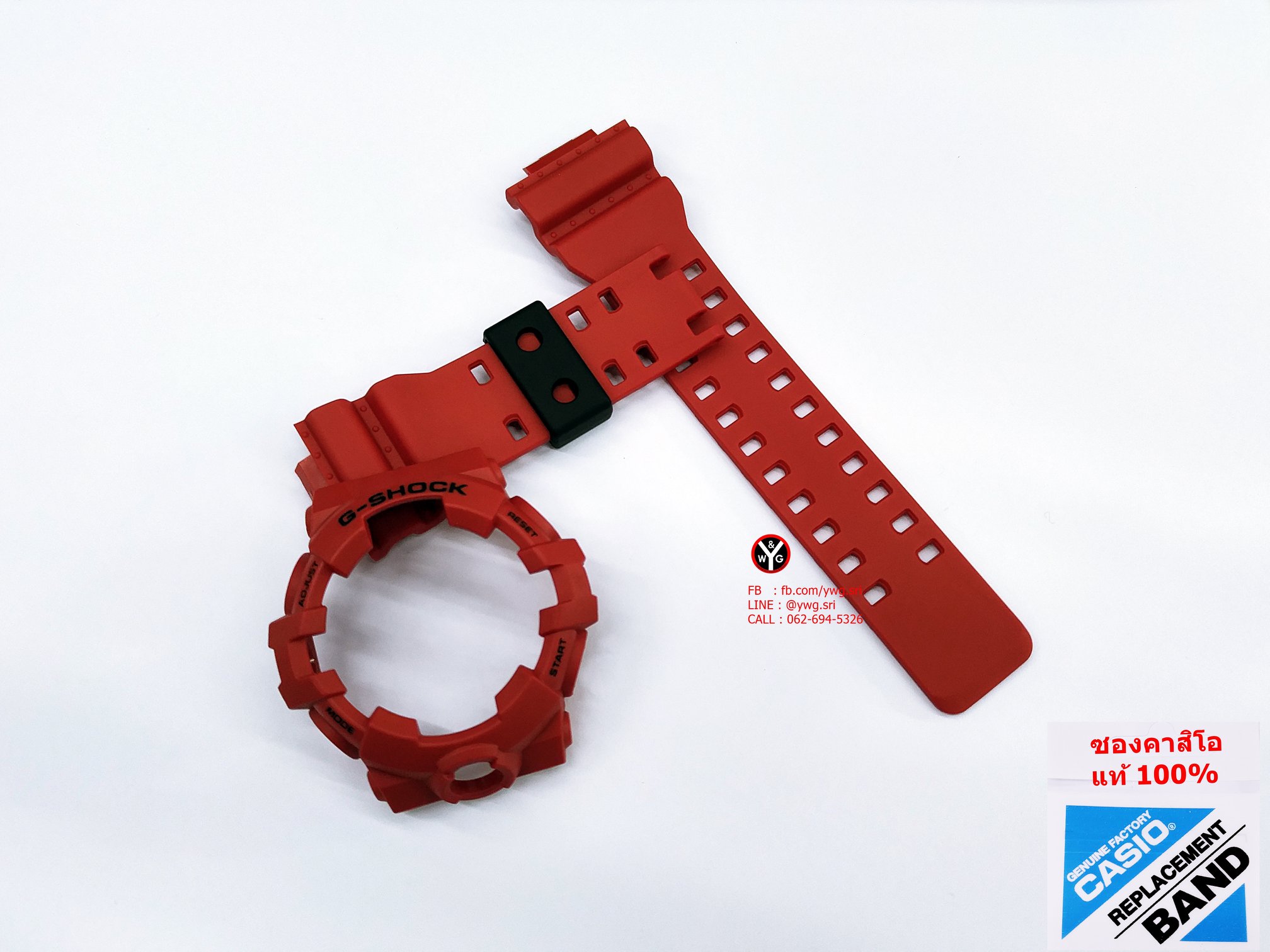 กรอบสาย G-SHOCK แท้ สีแดงด้านฟอนต์ดำ ใส่ได้กับรุ่น GA-700 ,GA-710