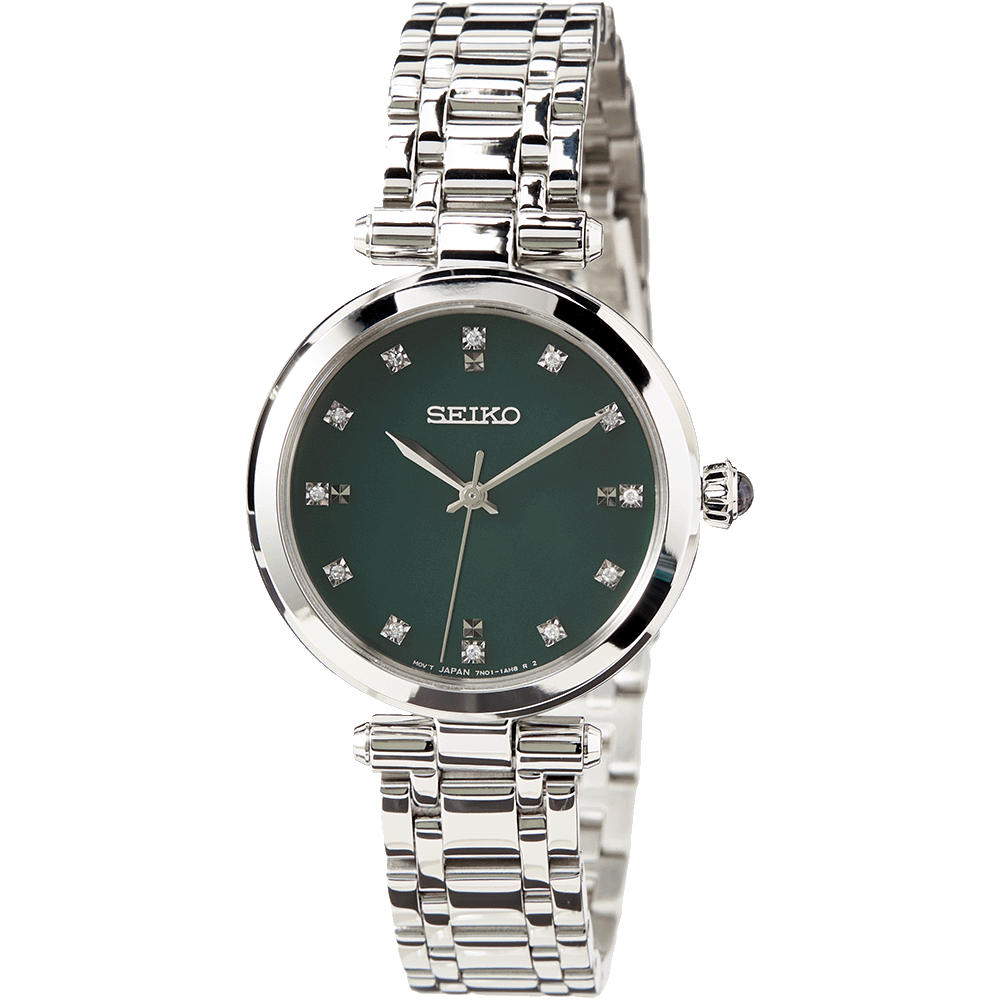 Seiko SRZ535P1 นาฬิกาผู้หญิง DIAMONDS Quartz Women's Watch