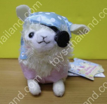 ตุ๊กตาห้อยมือถืออัลปาก้า (Alpaca) แบบ A ชุดลูกเรือโจรสลัดตาเดียว