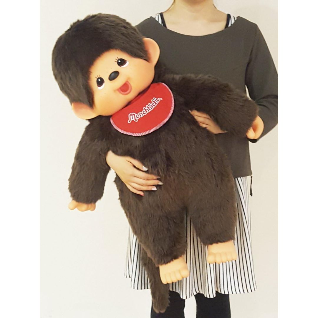 [PRE-ORDER] ตุ๊กตา ม่อนชิชิ Size 2L ม่อนชิชิคุง Monchhichi ตัวใหญ่ H73 x W55 x D23 cm นำเข้าจากญี่ปุ่น プレミアムスタンダード モンチッチ 2Lサイズ ブラウン 男の子 251025
