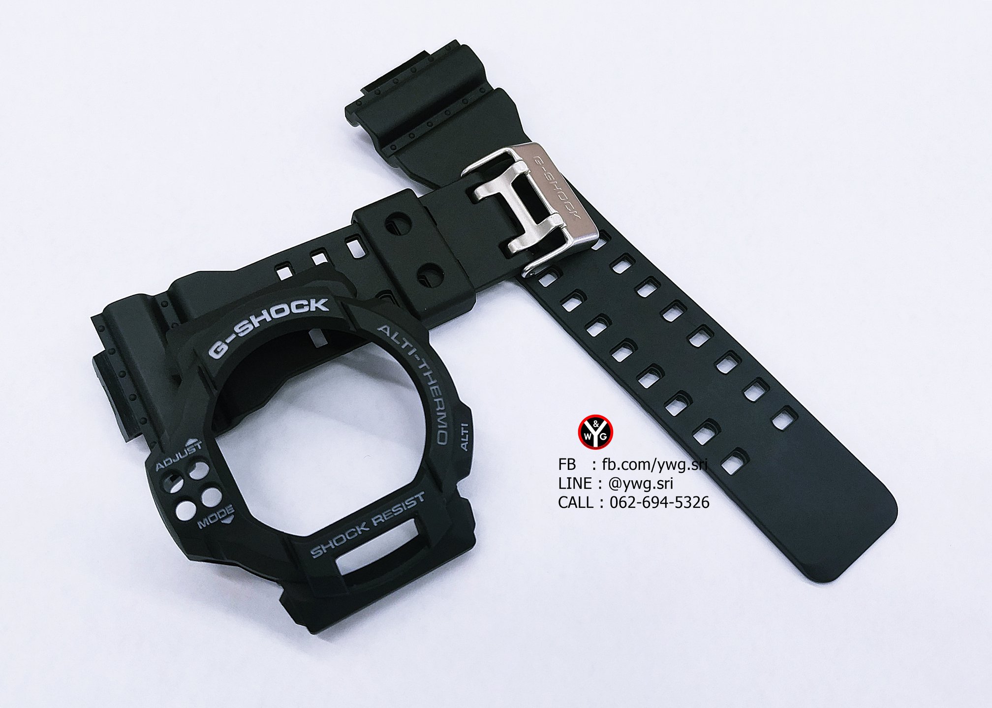 กรอบสาย G-SHOCK แท้ สีดำด้านฟร้อนเทา ใส่ได้รับรุ่น GDF-100