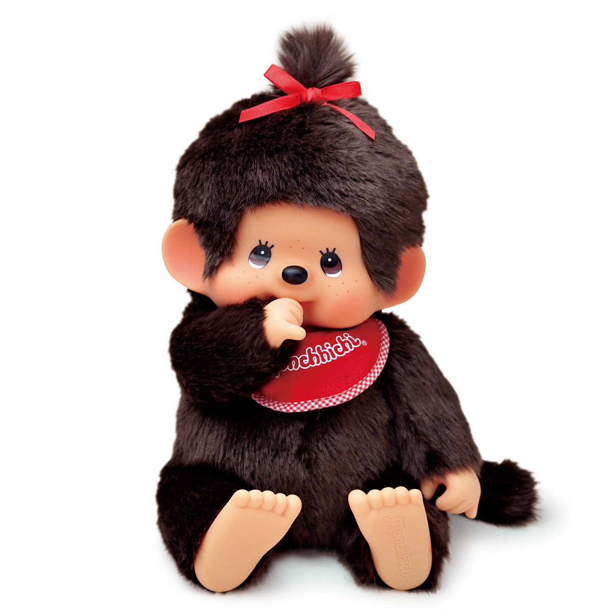 [PRE-ORDER] ตุ๊กตา ม่อนชิชิ Size L ม่อนชิชิจัง Monchhichi H34 x W22 x D19 cm นำเข้าจากญี่ปุ่น プレミアムスタンダード やわらかモンチッチ ブラウン Lサイズ 女の子