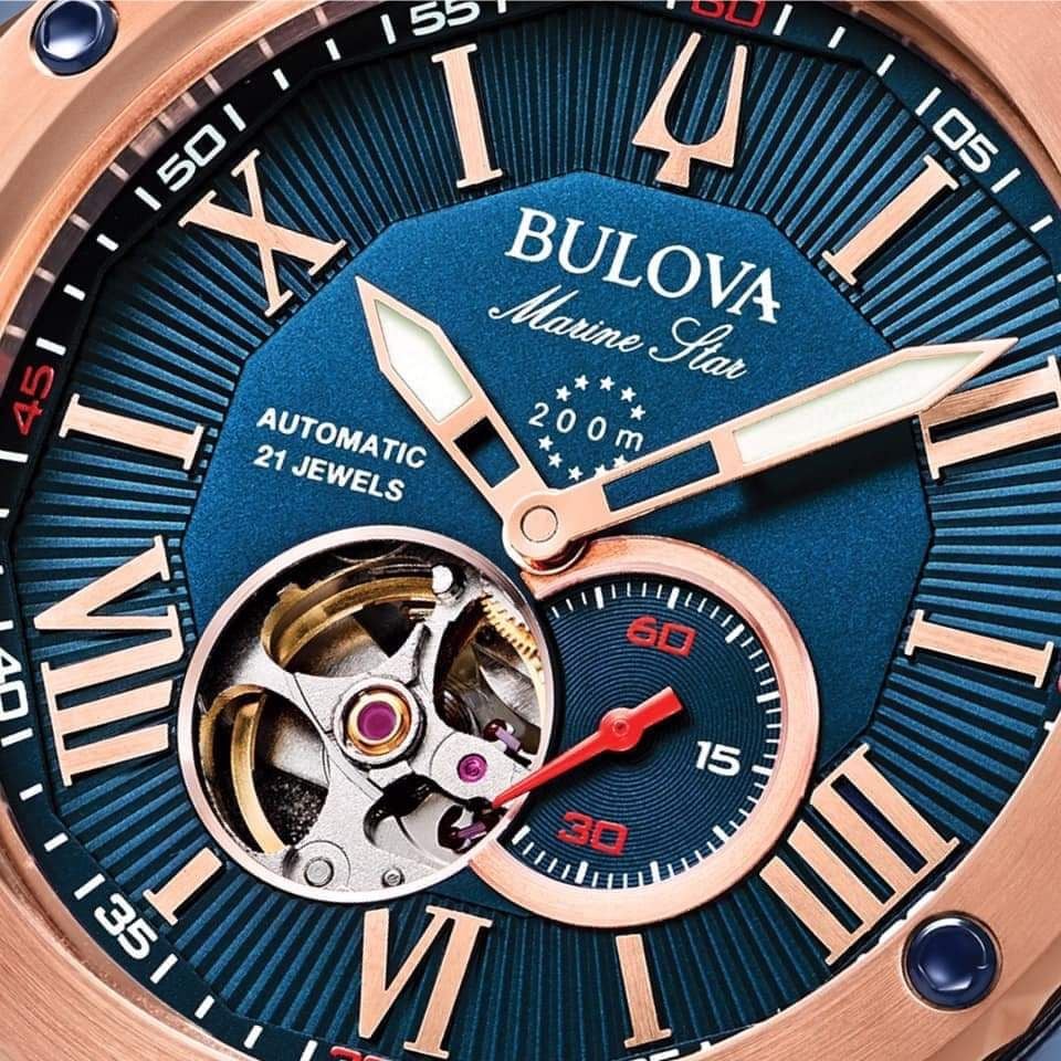 Bulova 98A227 นาฬิาผู้ชาย Marine Star Automatic Men's Watch