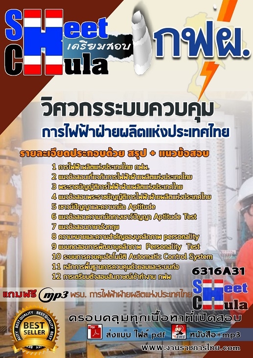 แนวข้อสอบ วิศวกรระบบควบคุม การไฟฟ้าฝ่ายผลิตแห่งประเทศไทย (กฟผ) 2568