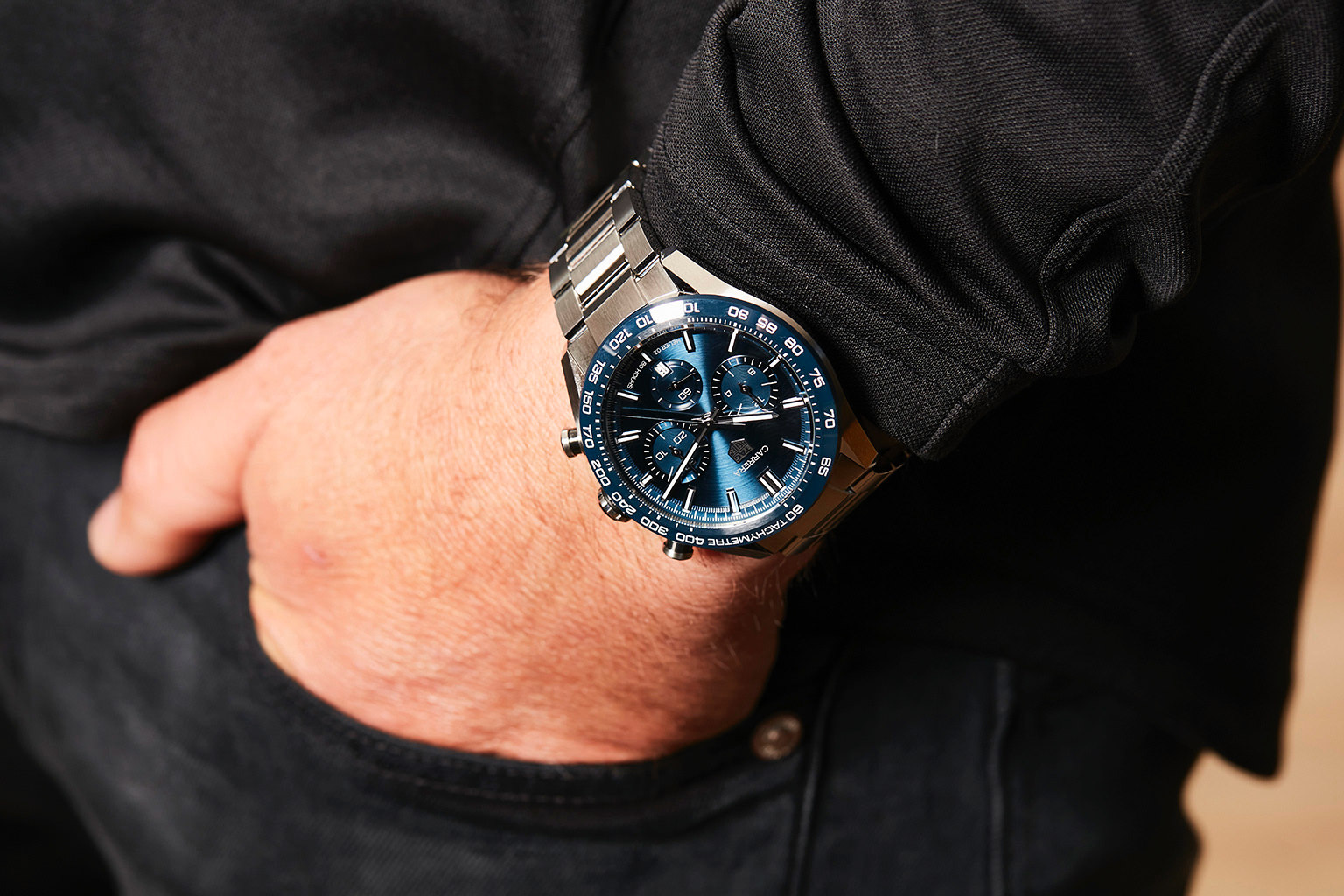 Tag Heuer CBN2A1A.BA0643 นาฬิกาผู้ชาย Carrera Chronograph Automatic Men's Watch