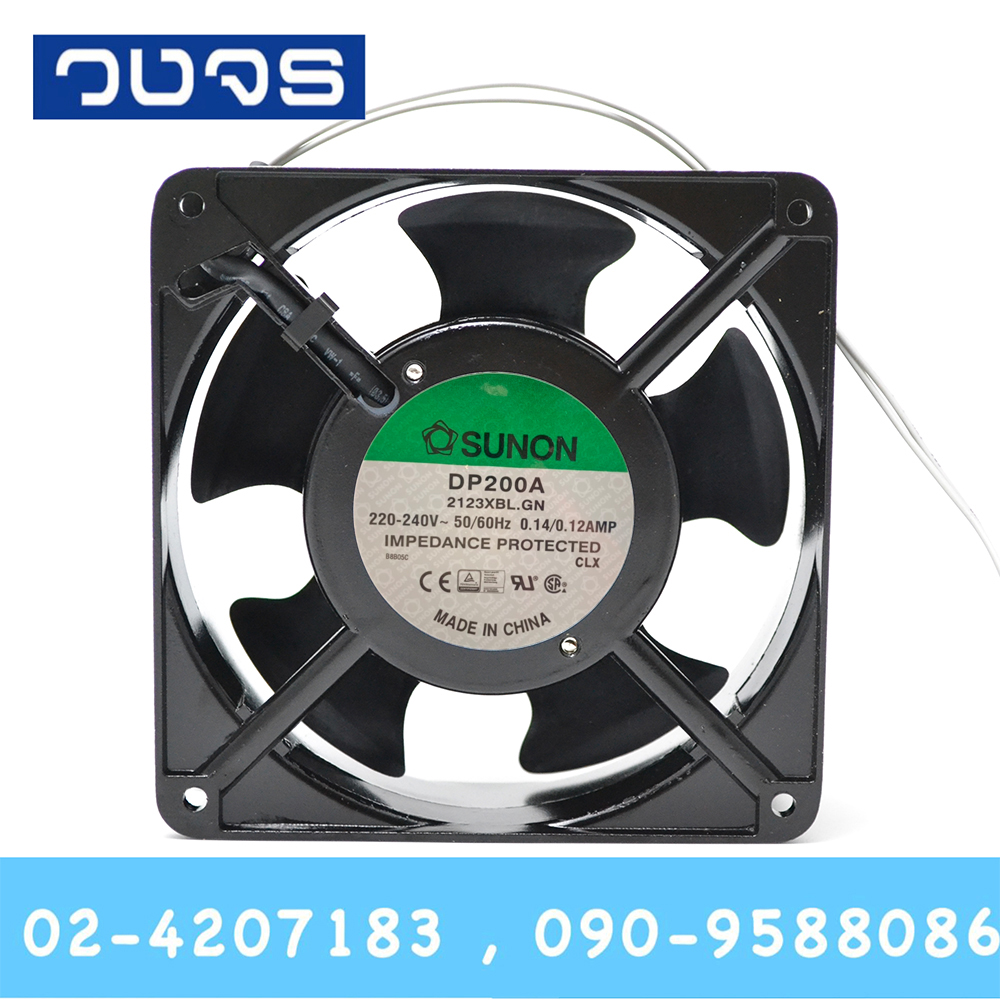 พัดลมระบายอากาศSunon DP200A/2123XBL 120*120*38mm 220VAC ออกสาย