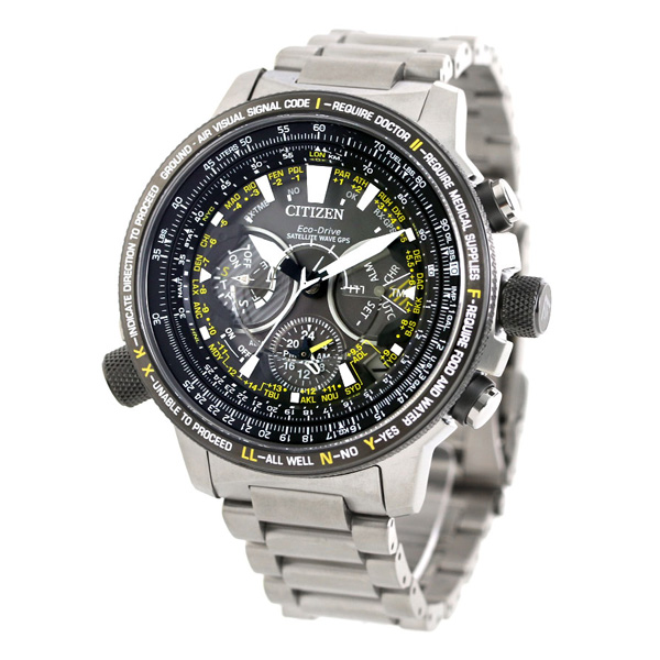 Citizen CC7014-82E นาฬิกาผู้ชาย Promaster Eco-Drive F990 Satellite Wave GPS Super Titanium Made in Japan Men's Watch