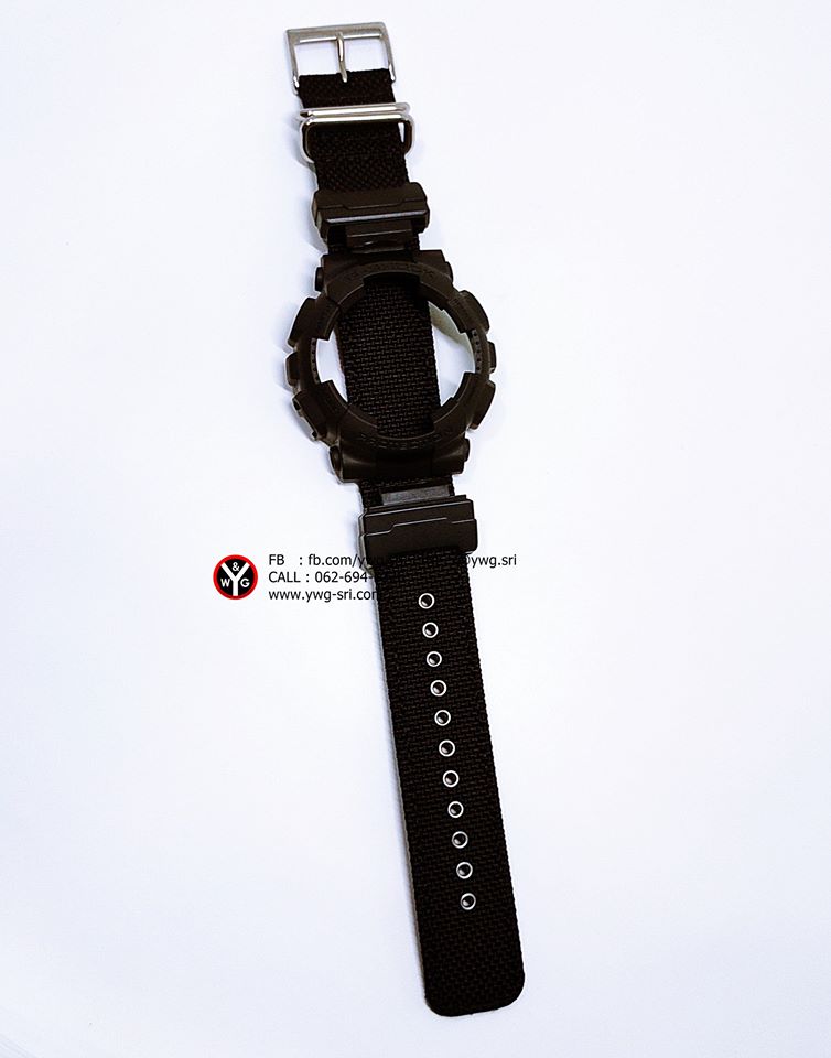กรอบสาย G-SHOCK แท้✅ สายผ้าสีดำ ใส่ได้รับรุ่น GA-100 ,GA-110 ,GA-120 ,GAX-100,GD-100 ,GD-120
