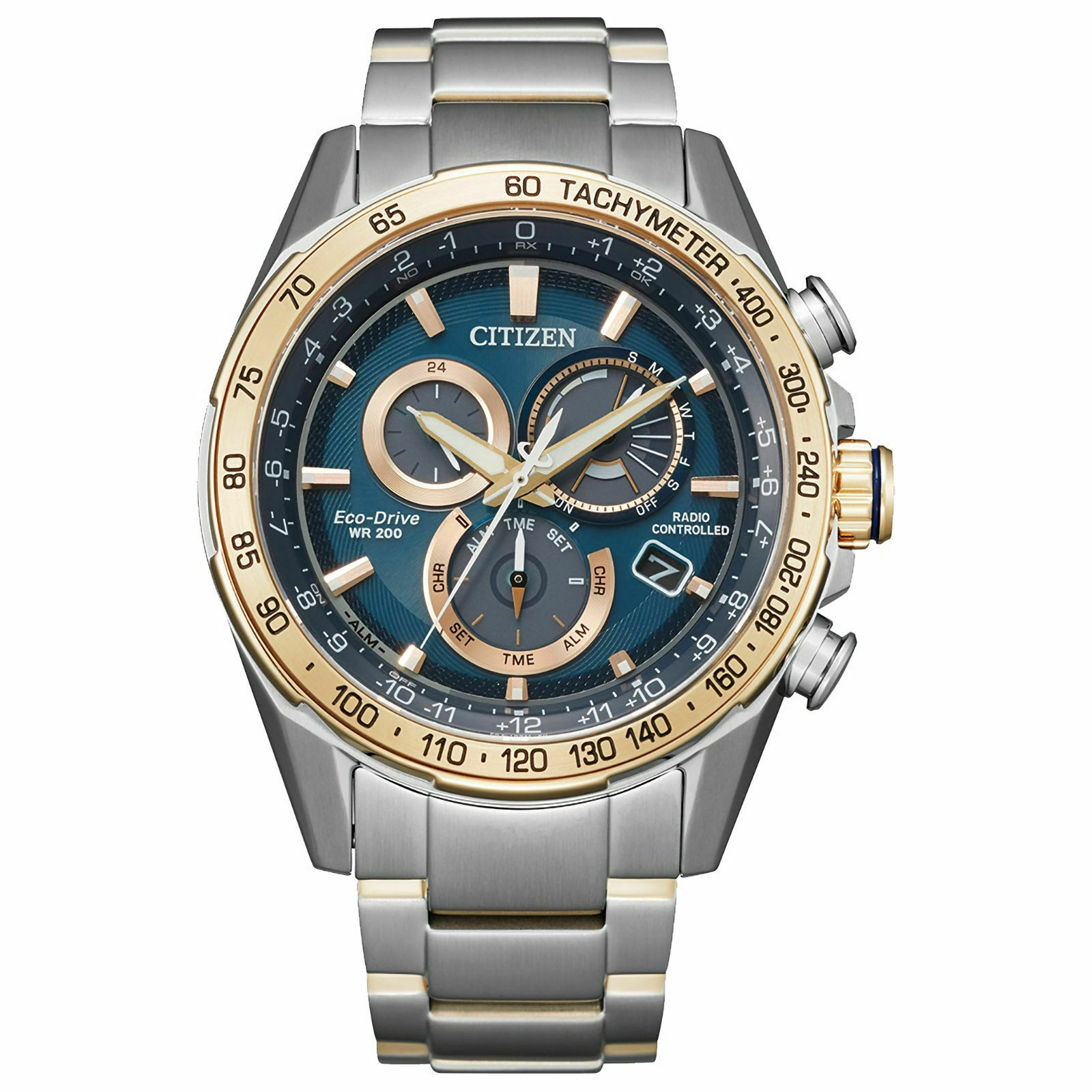 Citizen CB5916-59L นาฬิกาผู้ชาย Eco-Drive PCAT Perpetual Chrono A-T Men's Watch