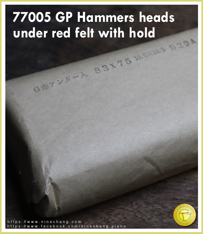 77005 GP Hammers head under red felt with hold