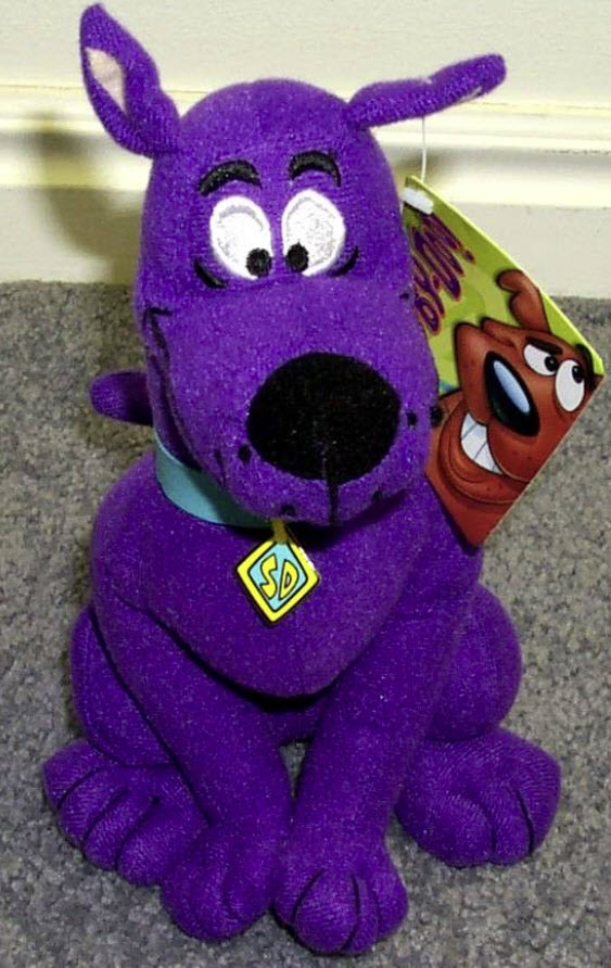 สกูบิดู (Scooby Doo) สีม่วง ขนาด 11-12 นิ้ว (ของใหม่)