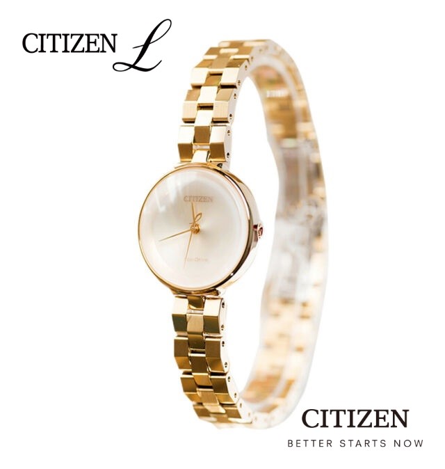 Citizen EW5502-51P นาฬิกาผู้หญิง Eco-Drive Ambiluna Women's Watch