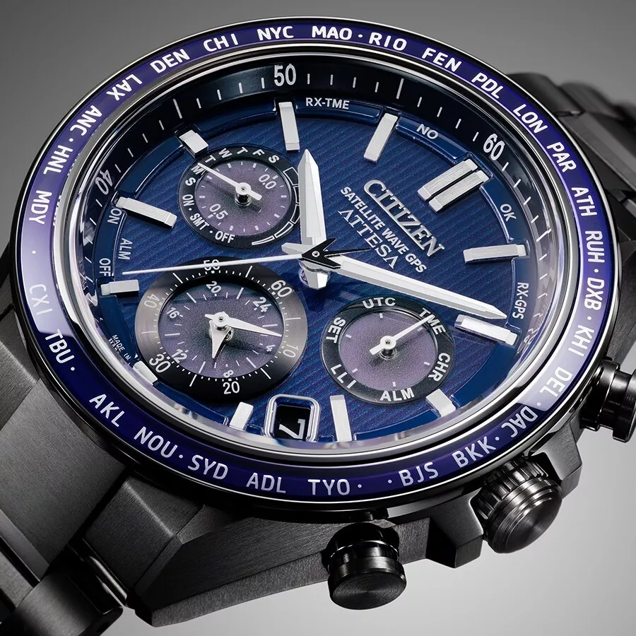 Citizen CC4059-64L นาฬิกาผู้ชาย Attesa Atomic Timekeeping Super Titanium™ Satellite GPS Men's Watch