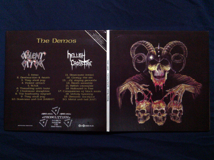 VIOLENT ATTACK/HELLISH CROSSFIRE'Split CD.' Digi-CD