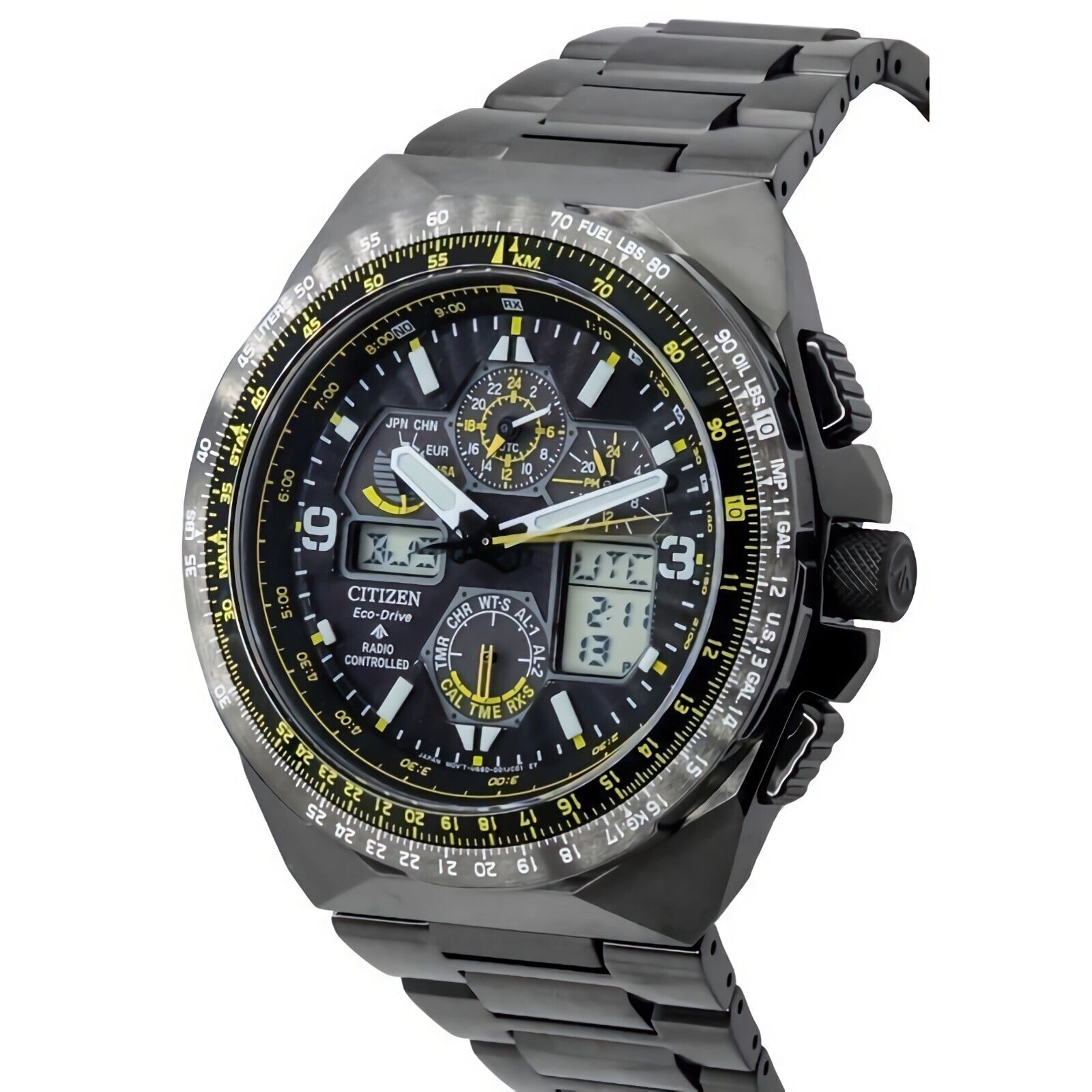 Citizen JY8127-59E นาฬิกาผู้ชาย Eco-Drive Promaster Skyhawk A-T Chronograph GMT Men's Watch