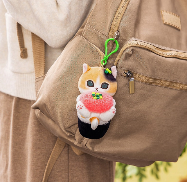 [PRE-ORDER] พวงกุญแจ ตุ๊กตา แมวโมฟุ ซูชิ Mofusand Sushi Negitoro Cat Mascot mofusand お寿司になっちゃったにゃんマスコット(ネギトロ)