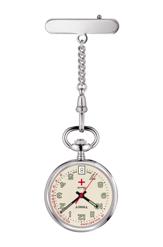 Tissot T81.7.221.92 นาฬิกาพก Tissot รุ่น T81722192, T-Pocket Pendants Infirmiere Quartz Pocket Watch Nurses Fob