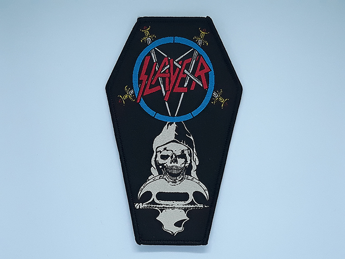 SLAYER 'S/T' Woven Patch อาร์มแบบทอ (In Coffin shape)