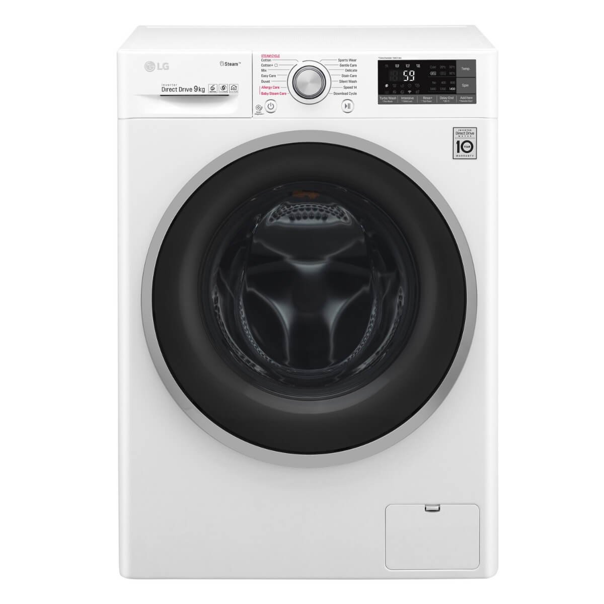 เครื่องซักผ้าฝาหน้า LG FC1409S4W 9 กก. อินเวอร์เตอร์ รุ่น FC1409S4W